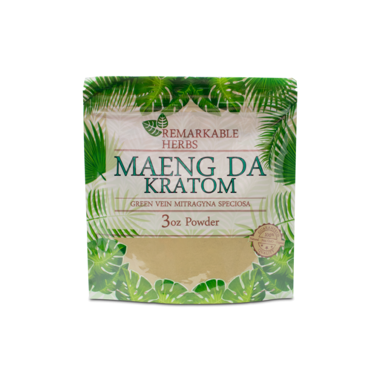 Kratom Remarkable 3oz Green Vein Maeng Da Powder