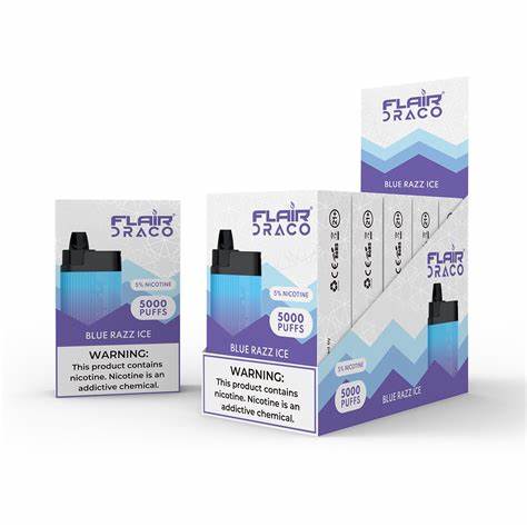 Flair Draco Dispo 5% Blue Razz Ice 5000 Puffs