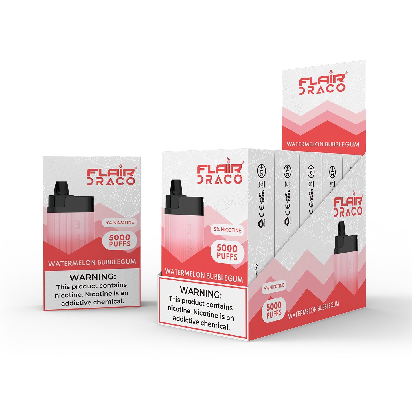 Flair Draco Dispo 5% Watermelon Bubblegum 5000 Puffs