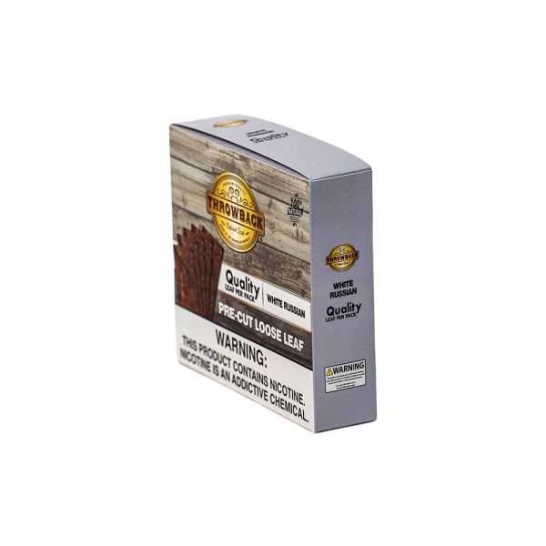 Throwback pre-cut Loose Leaf wrap White Russian 8Ct