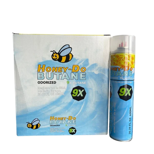 Honey-Do 9X Butane 320ML 12CT/Display