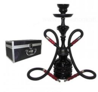 Urban Cloud55 Hookah 11" 2 Hose Black W/Trav Case