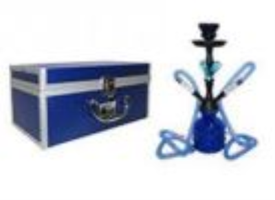 Urban Cloud55 Hookah 11" 2 Hose Blue W/Trav Case