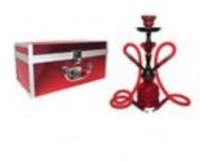 Urban Cloud55 Hookah 11" 2 Hose Red W/Trav Case