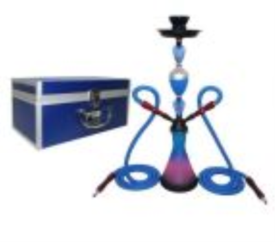 Urban Clearsky Hookah 21" 2 Hose Blue W/Trav Case
