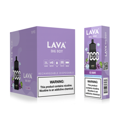 Lava Big Boy Disposable Ice Grape 3% 7000 Puffs