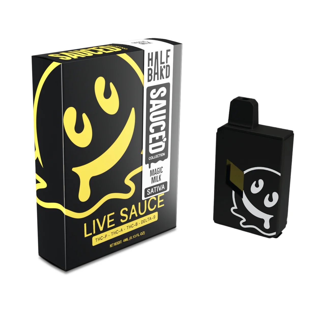 Half Bakd Live sauced 4g dispo Magic Milk "SAT" 5ct