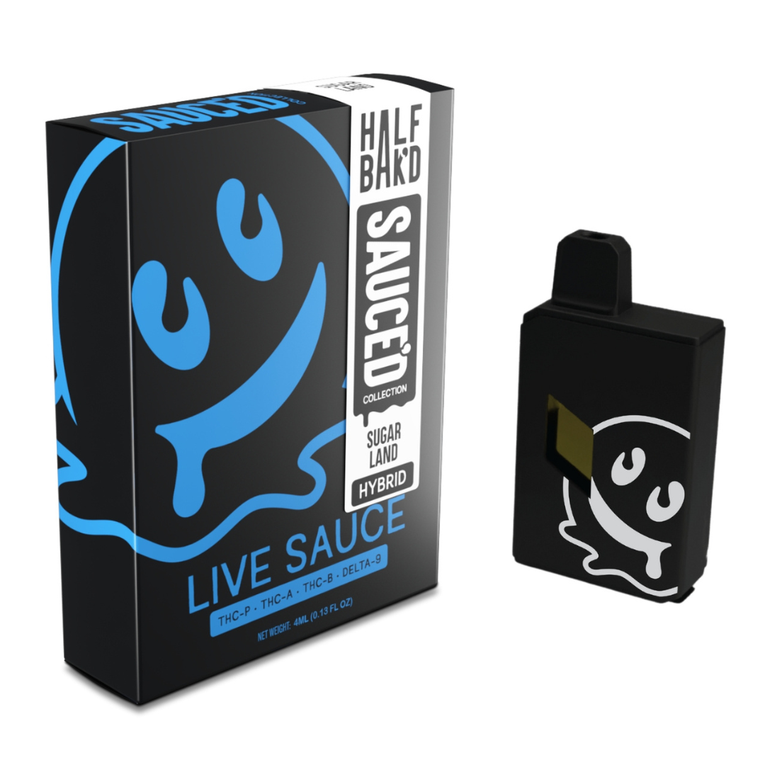 Half Bakd Live sauced 4g dispo Sugarland "HYB" 5ct