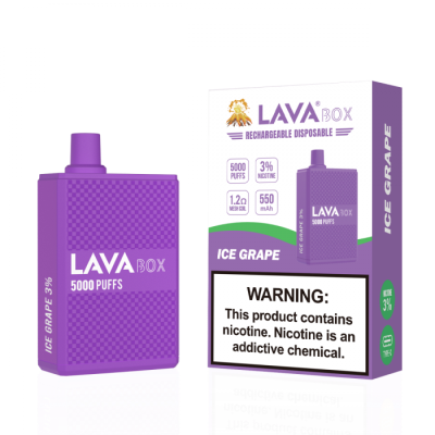 Lava Box Disposable Ice Grape 3% 5000 Puffs
