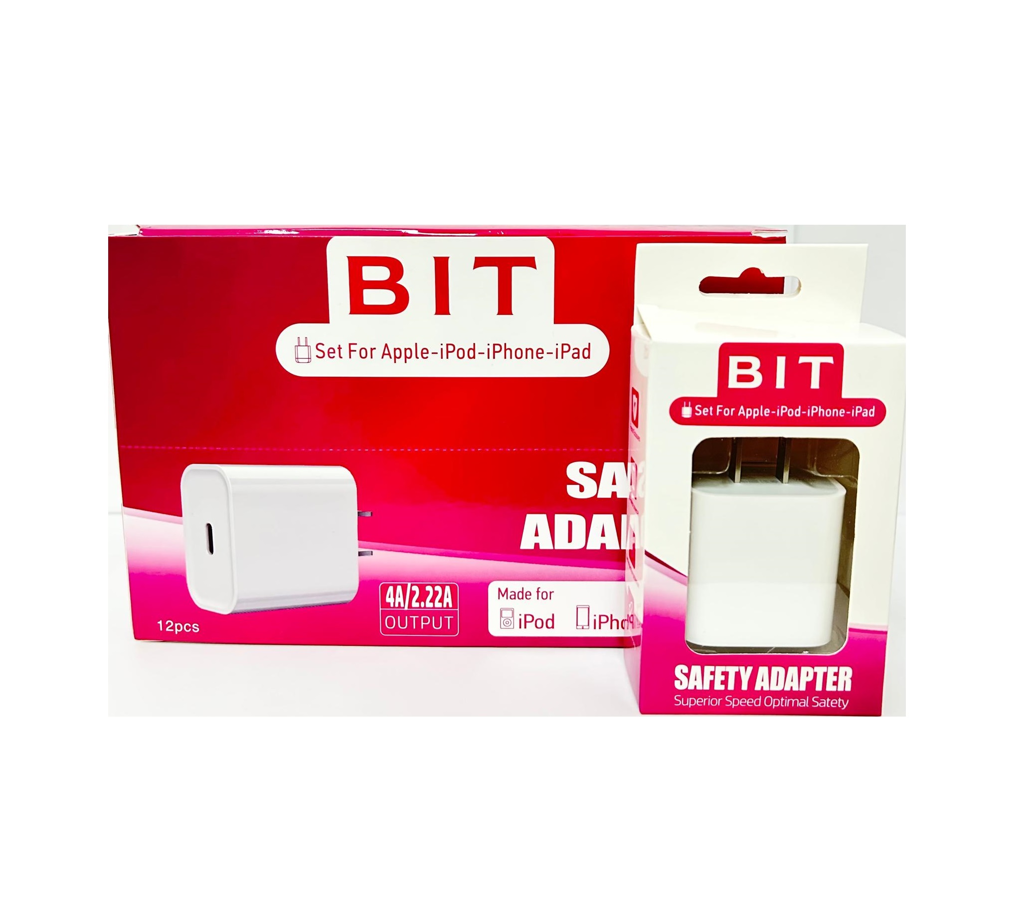 BIT Wall Adapter TYPE-C 4A/2.22A OUTPUT 12CT