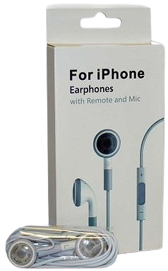 Ear Pods iPhone Style White Bx