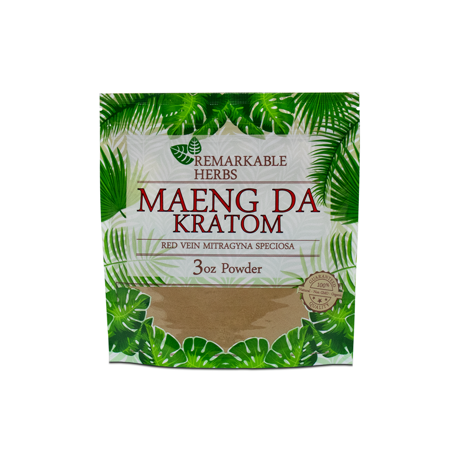 Kratom Remarkable 3oz Red Vein Maeng Da Powder