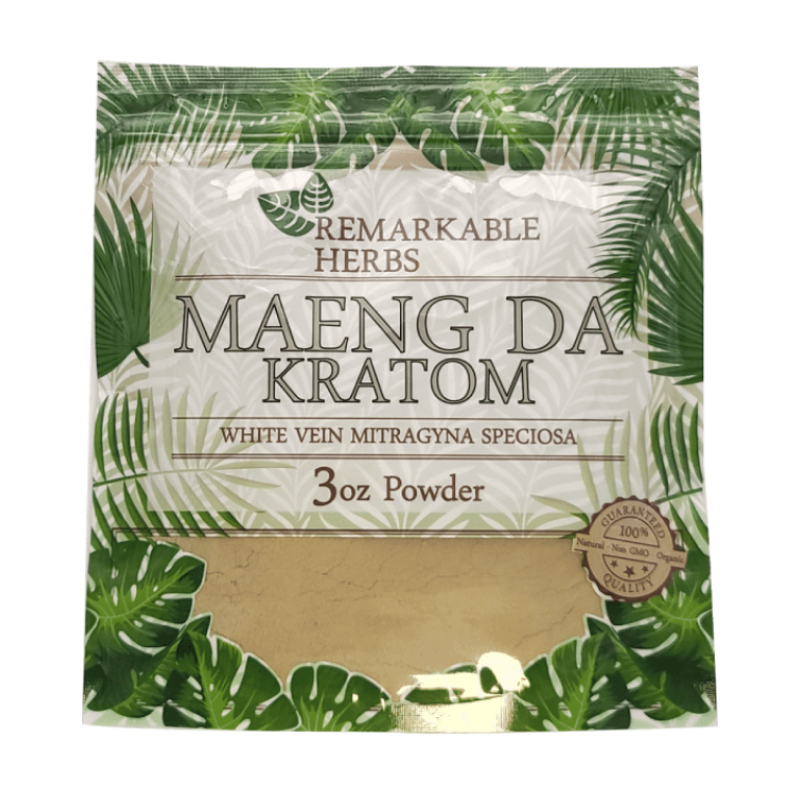 Kratom Remarkable 3oz White Vein Maeng Da Powder