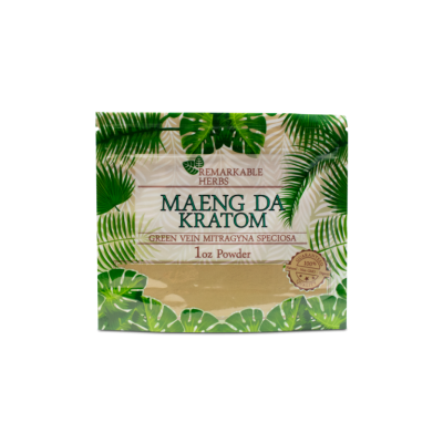 Kratom Remarkable 1oz Green Vein Maeng Da Powder
