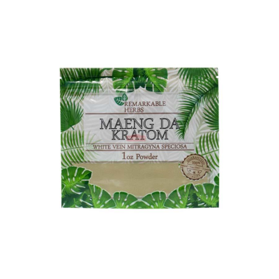 Kratom Remarkable 1oz White Vein Maeng Da Powder