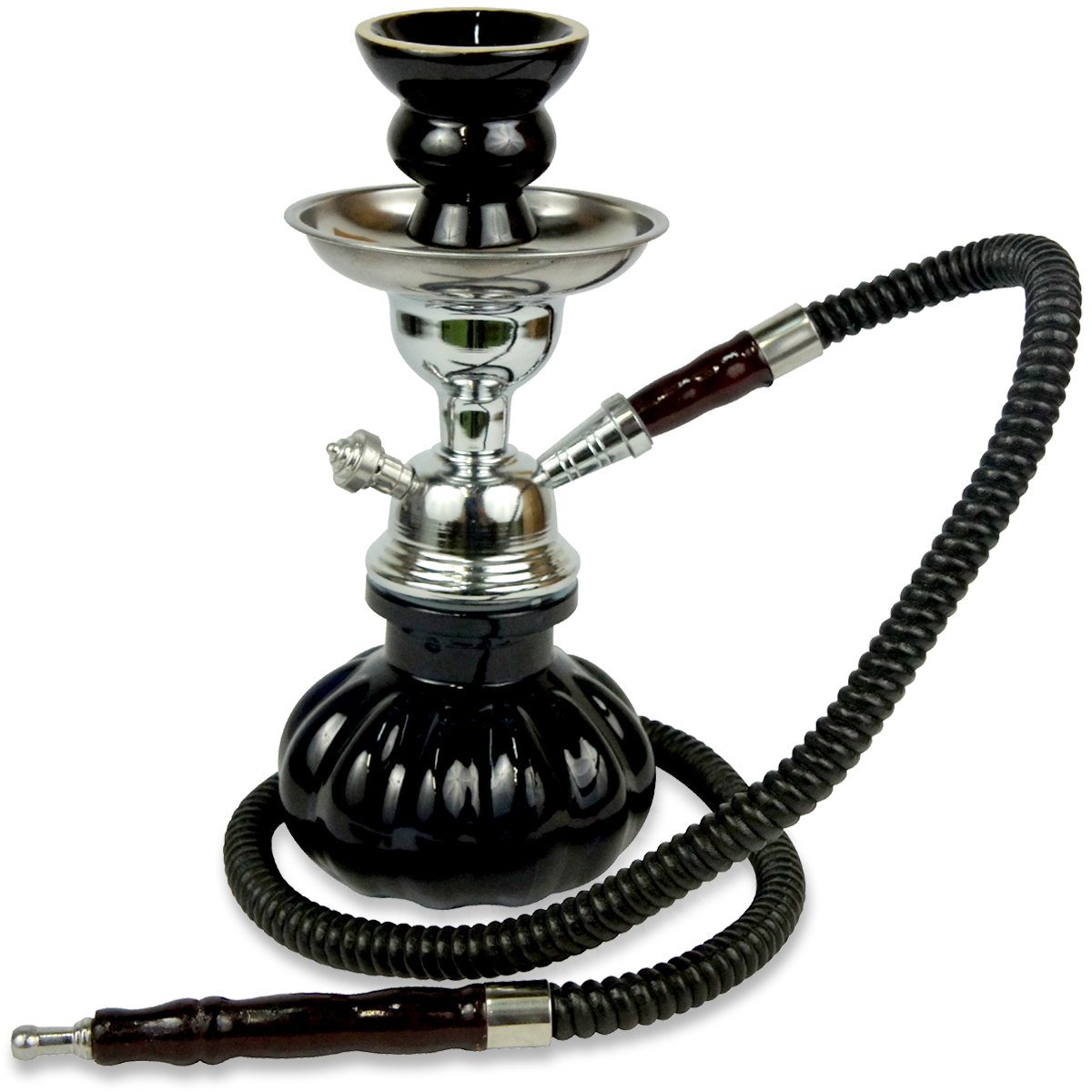 Hookah Pumpkin 10" BLK -