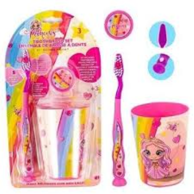 Princess Tooth Brush set 3Pieces